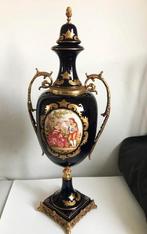 Grote Sèvres stijl dekselpotiches dekselvaas kobalt  😍💑🤗, Antiek en Kunst, Antiek | Porselein, Ophalen of Verzenden