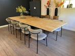 Nieuwe MASSIEF EIKEN eettafel 300x110cm, Ophalen, Eikenhout, 50 tot 100 cm, Vijf personen of meer