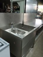 Spoeltafel 285x83x94 cm ascobloc rvst., Huis en Inrichting, Keuken | Keukenelementen, Ophalen, Gebruikt, 25 tot 50 cm, Minder dan 100 cm