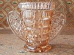 Mooie originele Engelse Art Deco vaas van glas 17,8 cm., Antiek en Kunst, Ophalen of Verzenden