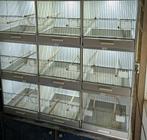 Te koop blok van 9 broedkooien., Dieren en Toebehoren, Ophalen of Verzenden, Zo goed als nieuw, Overige materialen, Broedkooi of Kweekkooi