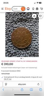 5 cent duitsland 2002, Ophalen of Verzenden