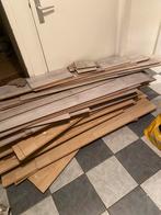 Laminaat vloer grijs en /of bruin, Doe-het-zelf en Verbouw, Hout en Planken, Ophalen, Gebruikt, Minder dan 25 mm, Pallet