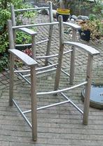 aluminium onderdelen van 2 Gloster Riviera tuinstoeltjes, Ophalen, Gebruikt, Aluminium