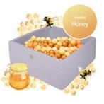 Ballenbak HONEY set met 300 ballen | Vierkant | 90x90x40 cm, Kinderen en Baby's, Speelgoed | Overig, Nieuw, Ophalen of Verzenden