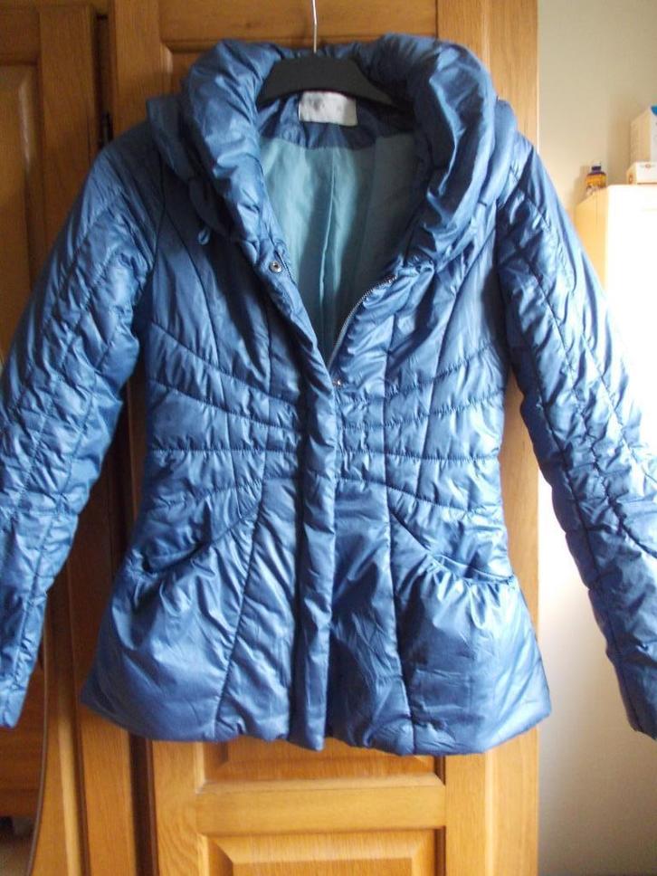 Vila jas in maat S., Kleding | Dames, Jassen | Winter, Gedragen, Maat 38/40 (M), Blauw, Ophalen