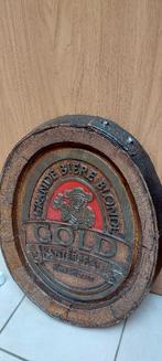 Authentiek reclamebord Kanterbrau (in de vorm van tondeksel), Ophalen of Verzenden, Nieuw, Reclamebord, Plaat of Schild, Overige merken