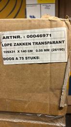 Plastic zakken. 109 x 31 x 140 cm. Transparant., Doos, 100 cm of meer, Minder dan 35 cm, Ophalen of Verzenden