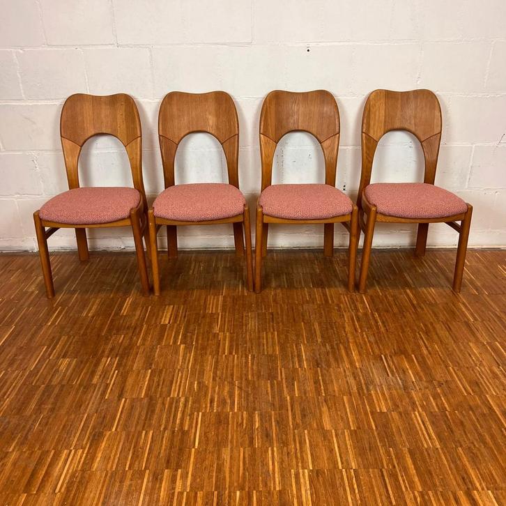 Vintage Eetkamerstoelen Niels Koefoed Stijl - Nieuw!, Huis en Inrichting, Stoelen, Ophalen of Verzenden