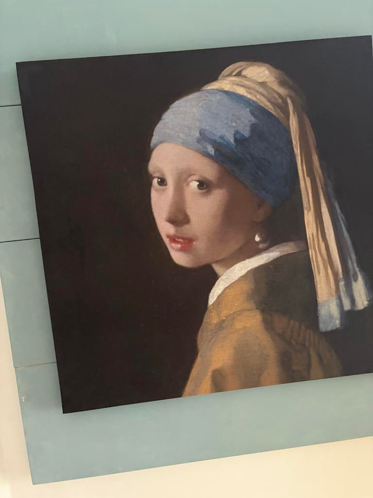 Meisje met de parel - Johannes Vermeer, Huis en Inrichting, Ophalen of Verzenden, Zo goed als nieuw, Schilderij, 75 cm of meer
