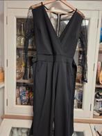 Elegante zwarte jumpsuit met kanten mouwen, Kleding | Dames, Jumpsuits, Maat 38/40 (M), Zwart, Ophalen of Verzenden, Onbekend