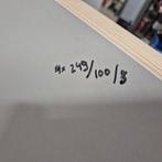 14 stuks houten platen hardboard 249x100 cm  3 mm dik wit, Ophalen