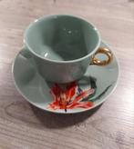 Essenza kop en schotel groen, Ophalen of Verzenden, Zo goed als nieuw, Porselein, Kop en/of schotel