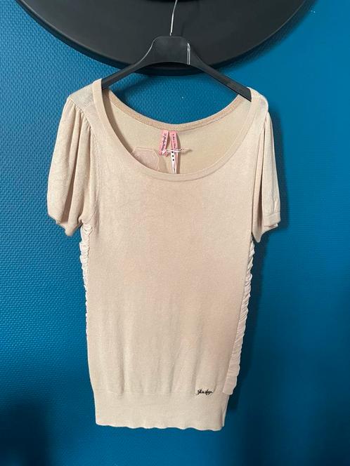 Nieuw jacky luxury top trui beige goed poeder roze 36 S, Kleding | Dames, Tops, Nieuw, Maat 36 (S), Beige, Korte mouw, Ophalen of Verzenden