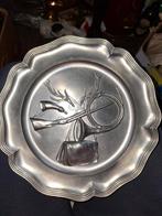 Tinnen Wandbord met Jachtmotief, Antiek en Kunst, Antiek | Tin, Ophalen of Verzenden