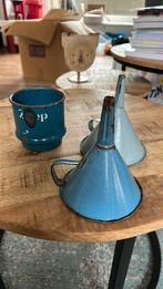 Frans blauw emaille, Antiek en Kunst, Ophalen of Verzenden