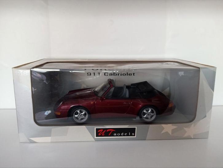 UT Models Porsche 911 Cabriolet, Hobby en Vrije tijd, Modelauto's | 1:18, Zo goed als nieuw, UT Models, Ophalen of Verzenden