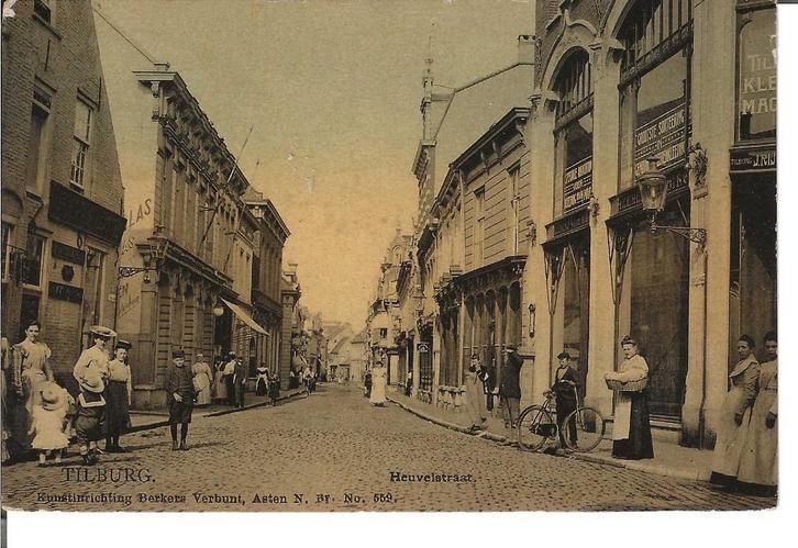 Berkers Verbunt No.559: Tiburg - Heuvelstraat, Verzamelen, Ansichtkaarten | Nederland, Gelopen, Noord-Brabant, Voor 1920, Verzenden