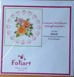 Linnen borduur  oplegkaarten, Ophalen of Verzenden, Nieuw, Onderdeel of Toebehoren