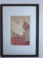 1910 - Sharuka - Acteur leest aankondiging - Japans, Antiek en Kunst, Kunst | Niet-Westerse kunst, Ophalen of Verzenden