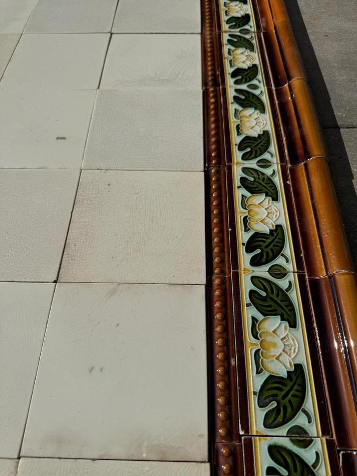 Lotus tegel lambrisering 10m2 +, Doe-het-zelf en Verbouw, Tegels, Gebruikt, Wandtegels, Keramiek, Minder dan 20 cm, Minder dan 20 cm