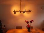 Dimbare RVS hanglamp met acht lichtpunten, Ophalen, Zo goed als nieuw, RVS industrieel, Metaal