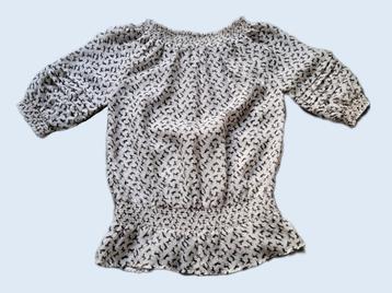 SUPERTRASH crème top met print maat 116 ~ TH2076 beschikbaar voor biedingen