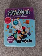 Squla Flitsquiz het supersnelle kennisspel, Hobby en Vrije tijd, Gezelschapsspellen | Kaartspellen, Ophalen of Verzenden, Zo goed als nieuw