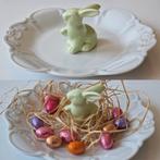 Brocante schaaltje met haasje - leuk met Pasen, Ophalen