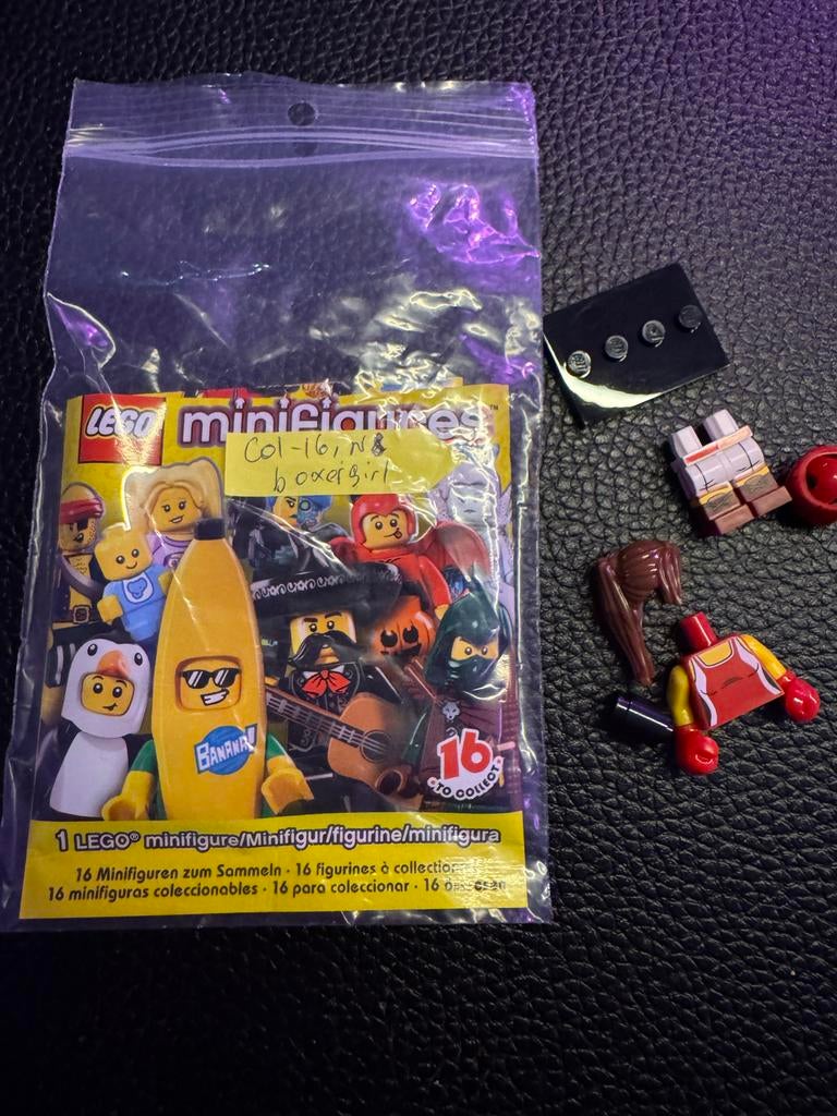Lego Minifiguren Serie 16 - Nummer 8 Boxer Girl, Verzenden, Nieuw, Losse stenen, Lego