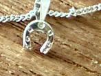 Zilver halsbandje met hoefijzertje, Ophalen of Verzenden, Zo goed als nieuw, Zilver
