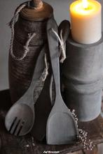 Set keukengerei driftwood, Huis en Inrichting, Woonaccessoires | Overige, Www.jufbrocante.nl, Www.jufbrocante.nl, Nieuw, Ophalen of Verzenden