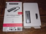 Sitecom USB-C naar Ethernet Adapter 2,5gb, Ophalen of Verzenden, Zo goed als nieuw