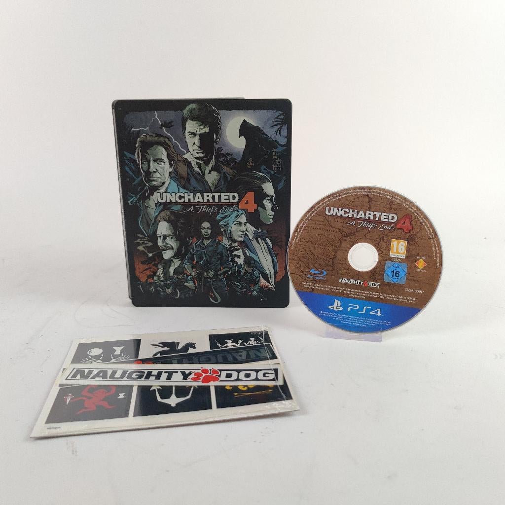 Uncharted 4 Steelcase editie ps4 || Nu voor €24.99!, Avontuur en Actie, 1 speler, Ophalen of Verzenden, Zo goed als nieuw