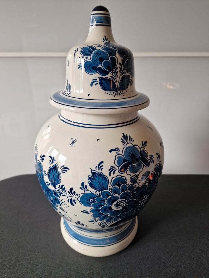 Delfts Blauwe Vaas met Deksel, Antiek en Kunst, Antiek | Keramiek en Aardewerk, Ophalen