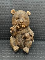 panda (goud/zwart) 30x20cm/Nieuw!, Ophalen of Verzenden, Nieuw, Dier