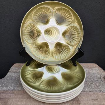 6 vintage Moulin des Loups oesterborden beschikbaar voor biedingen