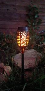 Outdoor Solar LED fakkels met vlameffect (ca 50 cm hoog), Ophalen, Zonne-energie, Minder dan 50 watt, Staande lamp