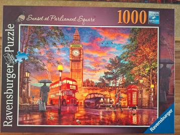 Ravensburger puzzel 1000 stukjes Sunset at Parliament Square beschikbaar voor biedingen