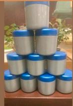 Partij potjes voorraad potjes plastic zilver paars 150 ml, Doe-het-zelf en Verbouw, Schildersmaterialen, Ophalen of Verzenden