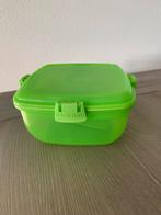 Sistema groene lunchbox met mes en vork, Huis en Inrichting, Keuken | Tupperware, Ophalen of Verzenden, Zo goed als nieuw, Groen