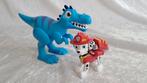 z.g.a.n. Paw Patrol Marshall met zijn dinosaurus Dino vallei, Kinderen en Baby's, Ophalen of Verzenden, Zo goed als nieuw