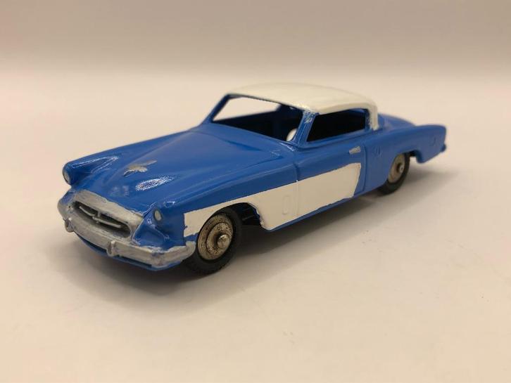 Dinky Toys 24Y Studebaker Commander blauw+wit -REPAINT- M9, Hobby en Vrije tijd, Modelauto's | 1:43, Gebruikt, Auto, Dinky Toys