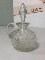 Vintage geslepen glazen kan met stop decoratieve glas karaf, Antiek en Kunst, Antiek | Glas en Kristal, Ophalen of Verzenden