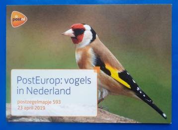 Postzegelmapje 593 - PostEurop: Vogels in Nederland  beschikbaar voor biedingen