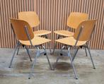 80 stuks Marko schoolstoelen houten cafe stoelen Gispen, Ophalen of Verzenden, Zo goed als nieuw, Grijs, Vijf, Zes of meer stoelen