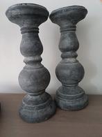 Brynxz kandelaars 14 x 36 cm donkergrijs, Ophalen, Grijs, Overige materialen, 25 tot 50 cm
