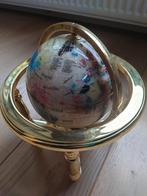 Gemstone Globe / Edelstenen wereldbol. Parelmoer&Edelstenen, Antiek en Kunst, Ophalen