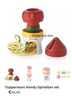 Tupperware handy spiralizer set decogroente + 2 inzetstuk, Huis en Inrichting, Keuken | Tupperware, Ophalen of Verzenden, Nieuw