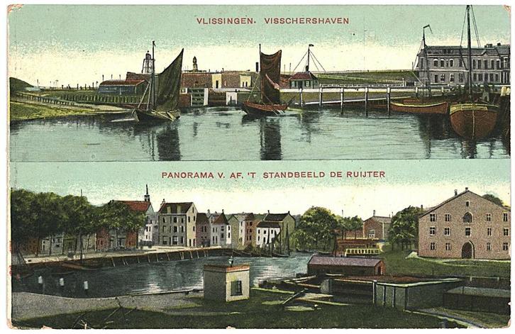 700496 Vlissingen Zeeland 1914 Gelopen met postzegel, Verzamelen, Ansichtkaarten | Nederland, Gelopen, Zeeland, Voor 1920, Ophalen of Verzenden